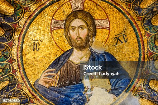 istock Mosaic of Jesus Christ, Istanbul, Turkey 187089850