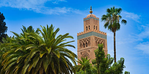 Mosque of Koutoubia in Marrakech, Morocco Mosque of Koutoubia in Marrakech, Morocco marrakesh stock pictures, royalty-free photos & images