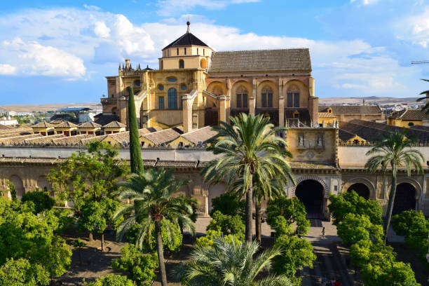 Mosque-Cathedral Cordoba The Mosque-Cathedral from the Torre Campanario in Cordoba, Andalusia, Spain cordoba mosque stock pictures, royalty-free photos & images