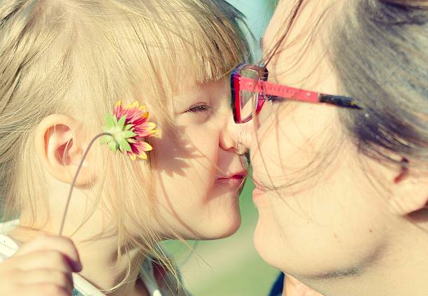 Mother and daughter. stock photo
