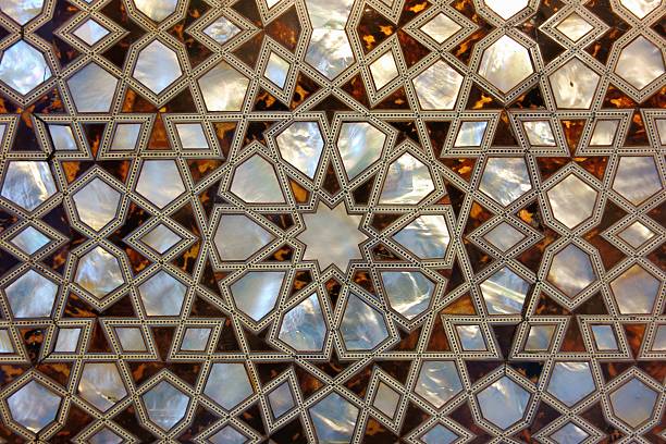Mother of Pearl Mosaic from Istanbul stock photo
