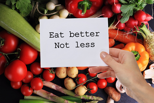 Motivation Inspirational Quote Eat Better Not Less Dieting Healthy
