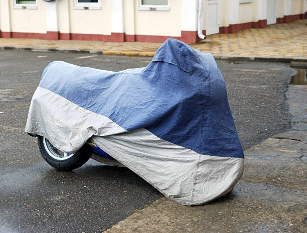 Motorcycle Cover stock photo