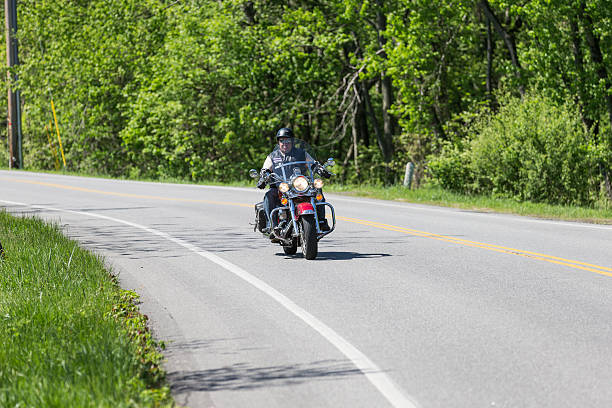 Motorcycle ride stock photo