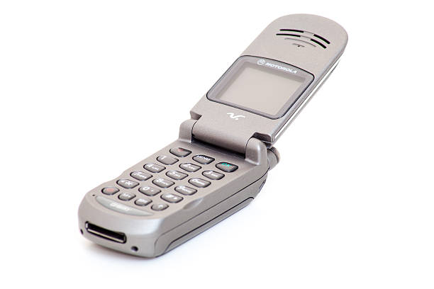 Motorola V-Series retro flip phone stock photo