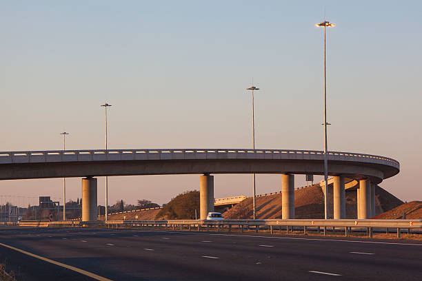 Motorway infrastructure in South Africa stock photo