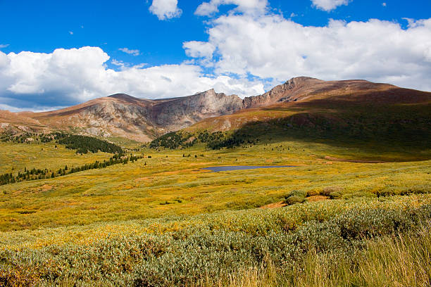 Mount Bierstadt in the Arapahoe National Forest stock photo