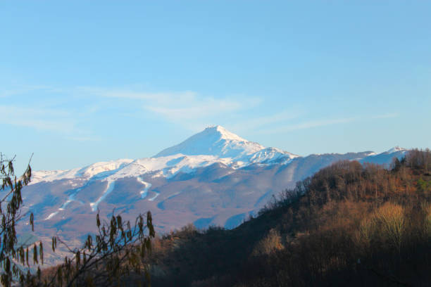 Mount Cimone in Emilia Romagna stock photo