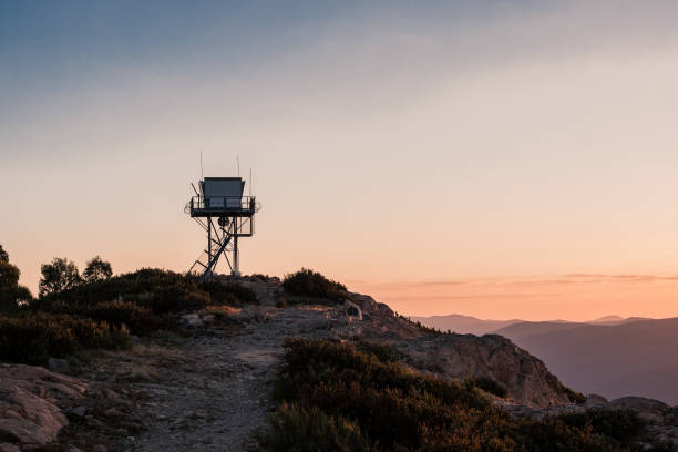 Photo of Mount Coree Fire Tower at Sunset (Canberra, Australia)