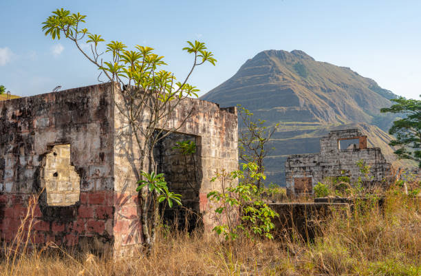Mount Nimba, Liberia: an abandoned mining site and the highest point in West Africa stock photo