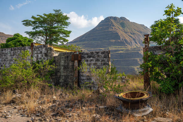Mount Nimba, Liberia: an abandoned mining site and the highest point in West Africa stock photo