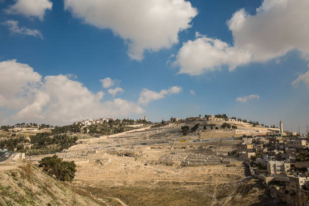 Mount of Olives in Jerusalem . stock photo
