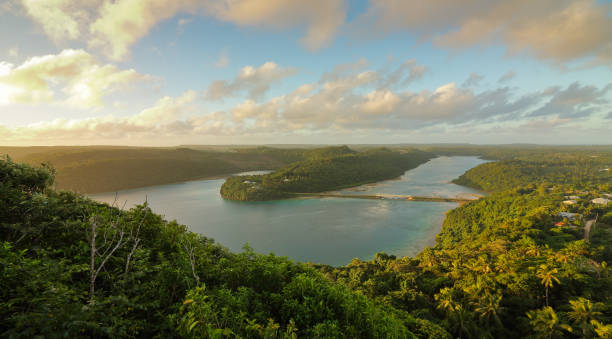 закат горы талау - tonga стоковые фото и изображения