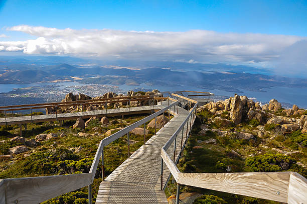 Mount Wellington, Tasmania Best view of Hobart tasmania photos stock pictures, royalty-free photos & images