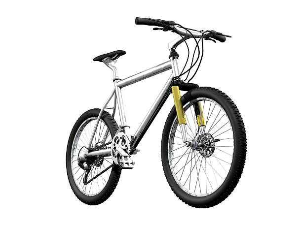 mountain bike front cinema 4d rendering,www.homegrowngraphics.de mountain bike stock pictures, royalty-free photos & images