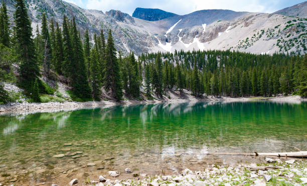 Mountain lake, Great Basin National Park, Nevada stock photo