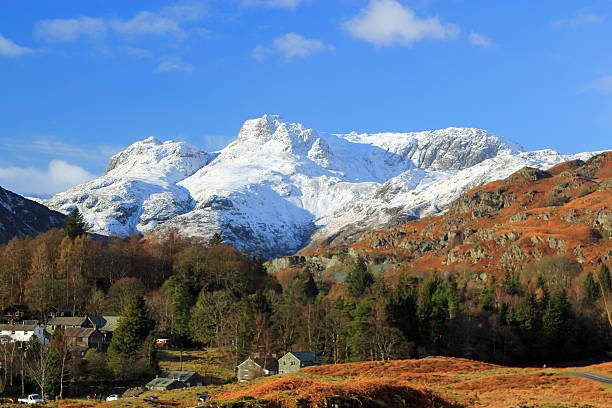 Mountains in the Lake District, Cumbria, UK stock photo