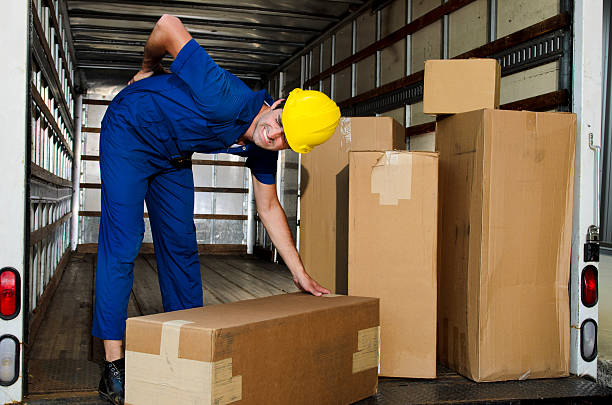 Mover with Sore Back stock photo