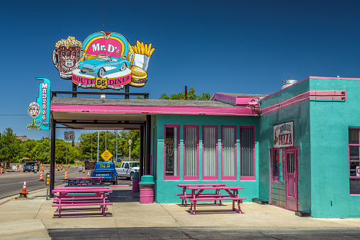 Mr Dz Route 66 Diner In Kingman Located On Historic Route 66 Stock