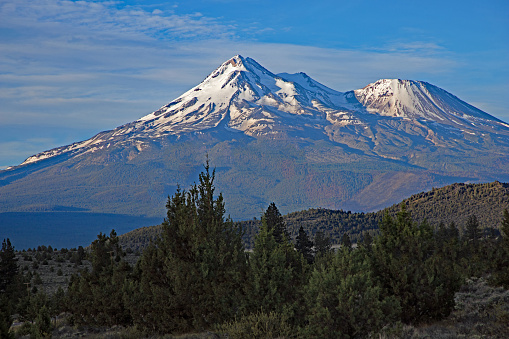 Mount Shasta volcano, CA