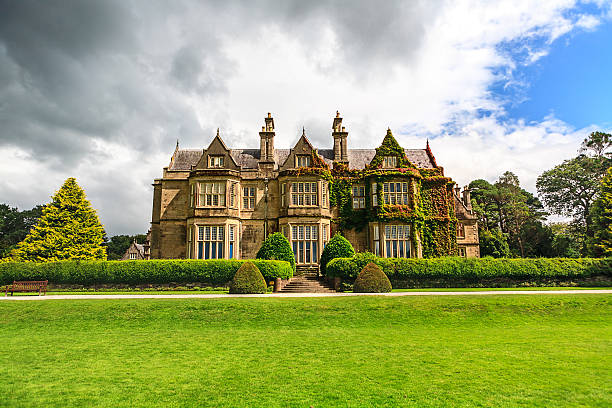 Muckross House in Ireland Muckross House in Killarney National Park in Ireland killarney ireland stock pictures, royalty-free photos & images