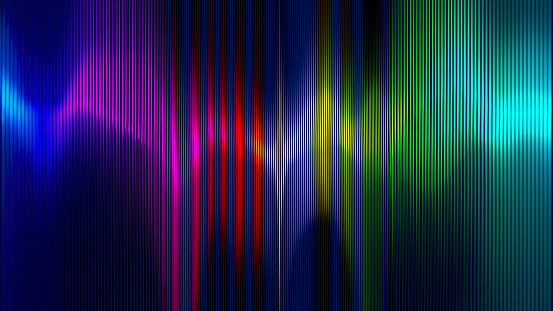 Multi colored sound wave background