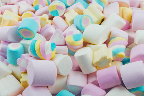 Multicolored marshmallows Multicolored marshmallows pick and mix stock pictures, royalty-free photos & images