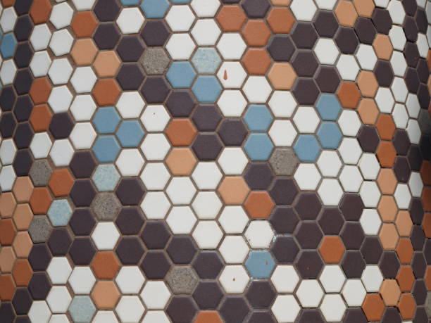 Multi-colored Tile Pattern stock photo