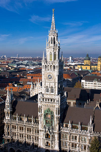 Munich Town Hall stock photo
