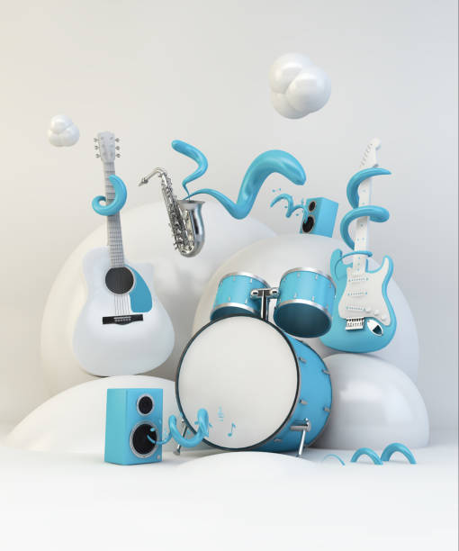 music instruments stock photo