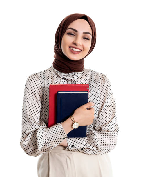 moslim jonge vrouw - arabic student stockfoto's en -beelden