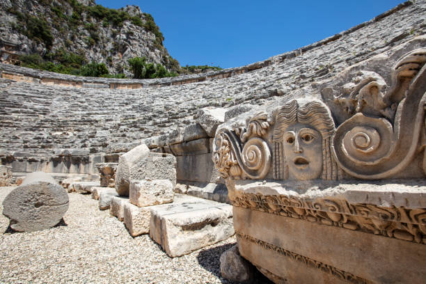 Myra Ancient City in Antalya stock photo