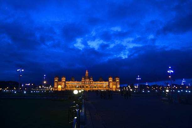 Mysore Palace at night Mysore Palace at night mysore stock pictures, royalty-free photos & images