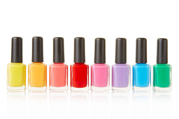 Nail polish group Nail polish group isolated on white, clipping path included nail polish stock pictures, royalty-free photos & images
