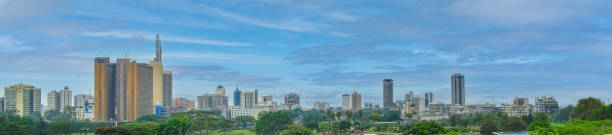 2009 Nairobi panorama stock photo
