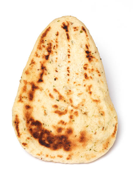 Nan bread "single, isolated Nan bread with soft shadow" naan bread stock pictures, royalty-free photos & images
