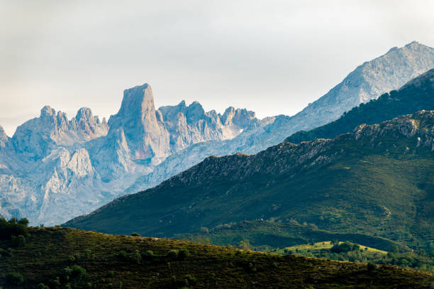 Naranjo de Bulnes peak in Asturias stock photo