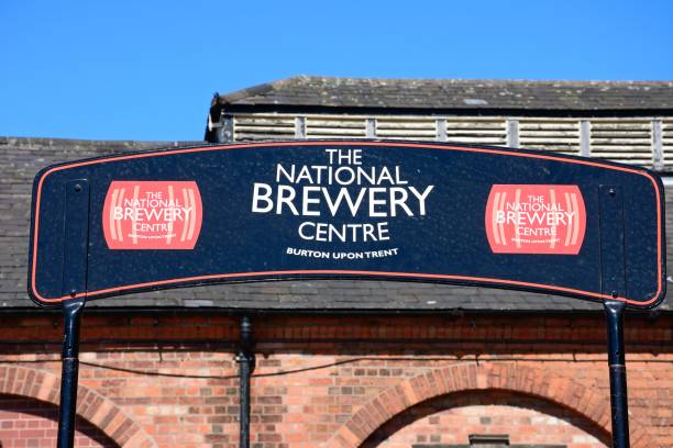 National Brewery Centre sign, Burton upon Trent, UK. stock photo