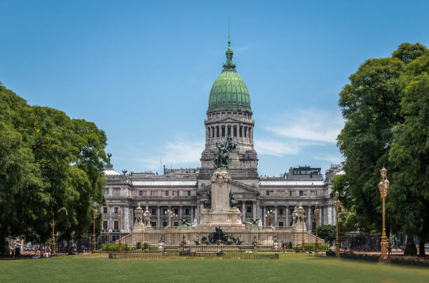 national congress - buenos aires, argentina - argentina palacio do govern imagens e fotografias de stock