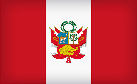 South American country flag of Peru