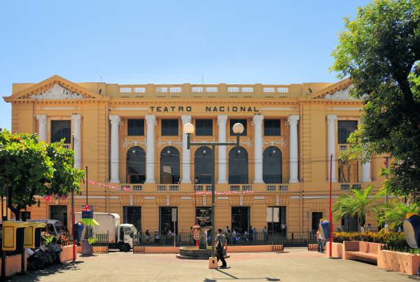 National Theatre and Morazán, San Salvador, El Salvador stock photo