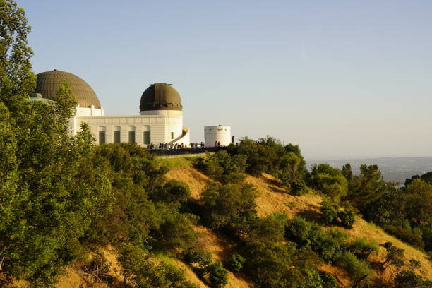 Natural landscape of Griffith observatory stock photo