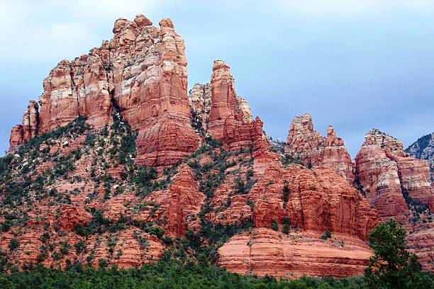 Natural Red Rock Formation stock photo