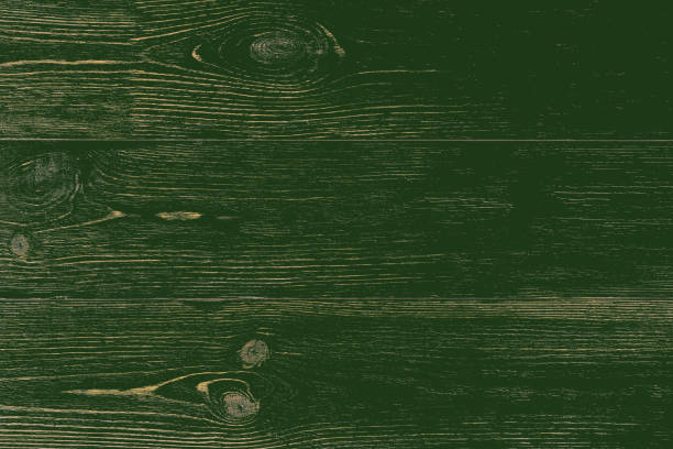 natural rustic wooden green planks texture stock photo