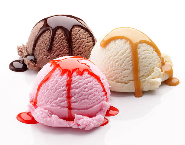 napolitana gelado - strawberry ice cream imagens e fotografias de stock