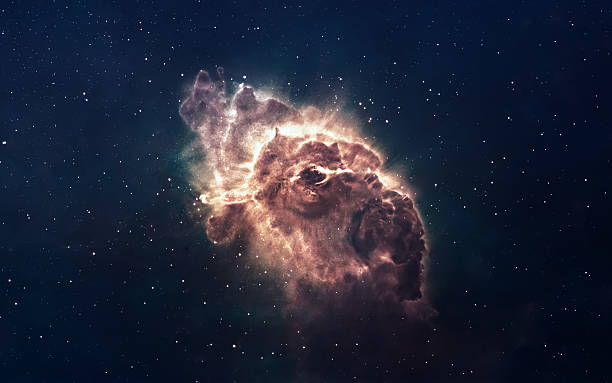 nebel und sternenhimmel im tief raum, strahlende geheimnisvolle welt. elemente - supernova stock-fotos und bilder