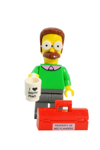 The Simpsons Lego Ned Flanders minifig by LEGO 