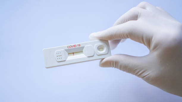 Negative test result by using rapid test device for COVID-19, novel coronavirus 2019 found in Wuhan, China Negative test result by using rapid test device for COVID-19, novel coronavirus 2019 found in Wuhan, China scientific experiment stock pictures, royalty-free photos & images