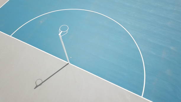 Netball courts - abstract stock photo