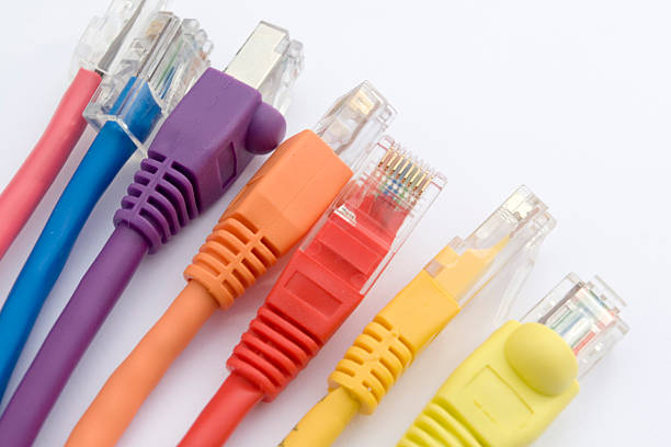 Network Cable Connectors stock photo